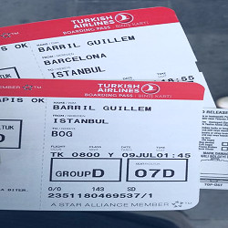 Review of Turkish Airlines flight from Barcelona to Istanbul in Economy
